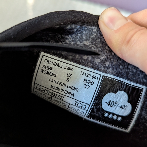 BOGS Crandall II Mid Zip Women's Winter Boots Black Waterproof Outdoor - Picture 9 of 9